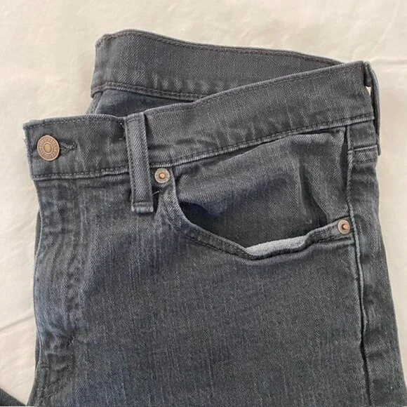 LEVI STRAUSS 511 Straight Leg Faded Black Denim Jeans 33 x 32 - Picture 3 of 14